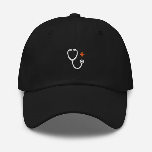 Stethoscope Hat (White Embroidery)