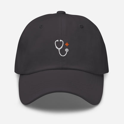 Stethoscope Hat (White Embroidery)