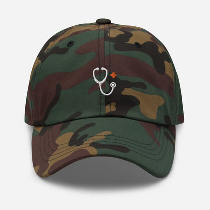 Stethoscope Hat (White Embroidery)