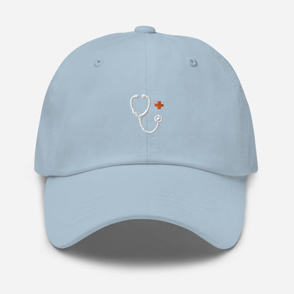 Stethoscope Hat (White Embroidery)