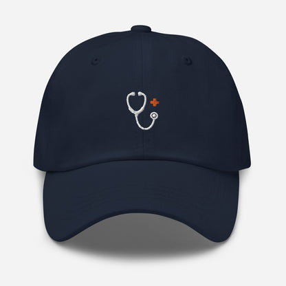 Stethoscope Hat (White Embroidery)